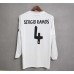 Real Madrid 13/14 Home White Long Sleeve Soccer Jersey